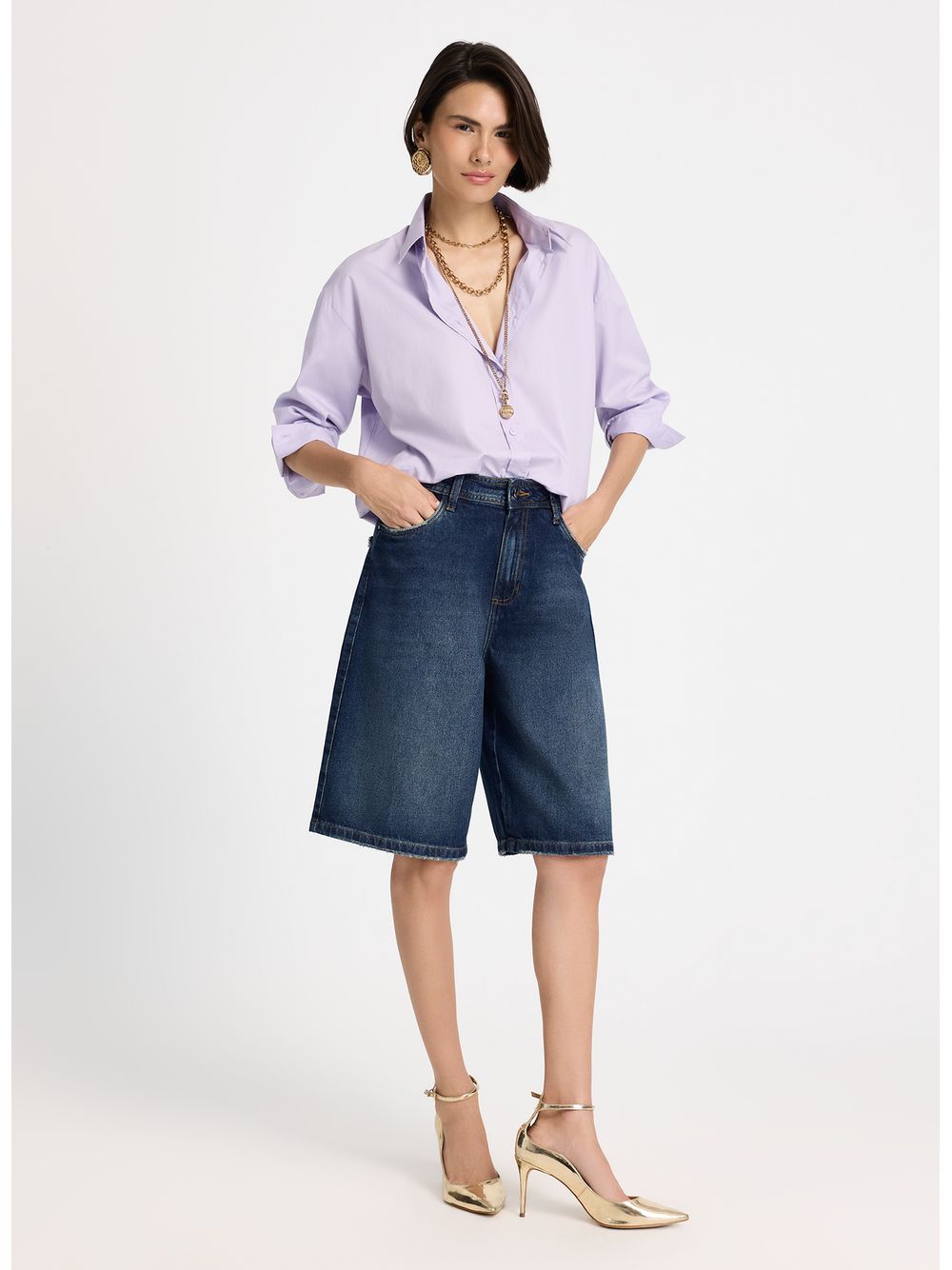 Le Lis — Bermuda Le Lis Lavia Feminina